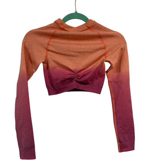 Gymshark Adapt Seamless‎ Cropped Ombre Dip-Dye Top Size XS - Picture 5 of 7